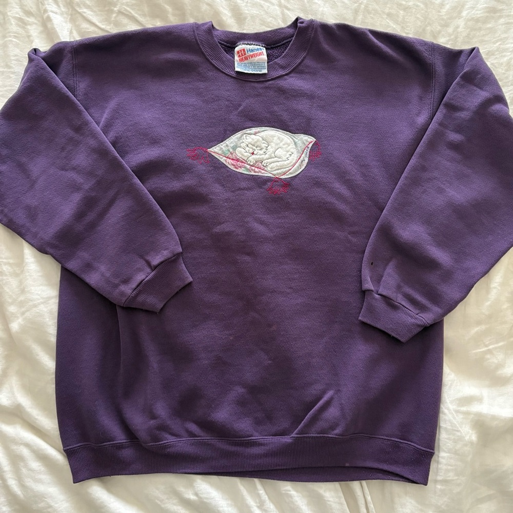 Hanes Vintage Cat Crewneck